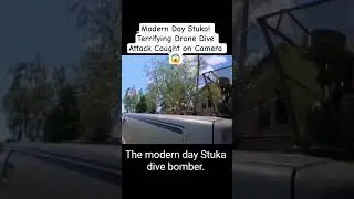 Modern Day Stuka! Terrifying Drone Dive Attack Caught on Camera #shorts #russiaukrainewar #dronewar