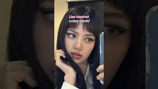 Lisa inspired Makeup Tutorial🖤 #makeup #eyeshadow #tutorial