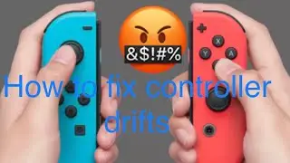 how to fix controller drift( works on joycons too)