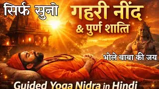 Yoga Nidra Deep Sleep Meditation. Guided Yoga Nidra in Hindi . 