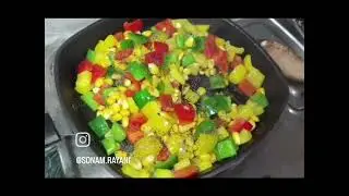 🌽 Bell Pepper and Corn Stir fry
