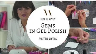 Gel Polish Nail Art with Gems - Apply Gems to your Gel Polish Nails