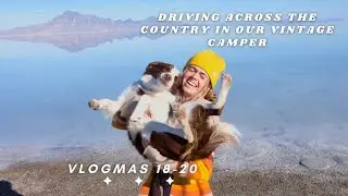 Driving across the country in our vintage camper | Utah and Colorado skiing and finding hot springs