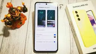 SAMSUNG GALAXY A55: How to turn on dim wallpaper when dark mode is on | Quick Guide