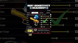 Free Fire Headshot Sensitivity Setting ⚙️ ✅ Desert Eagle Best Sensitivity || Free Fire 🔥