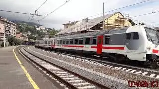 Arrivi e partenze alla stazione di Rapallo
