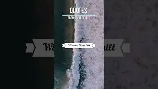 Winston Churchill's Words on Overcoming Failure and Achieving Success. #quotes #greatpeople #shorts