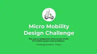 micromobility design challenge Animatic