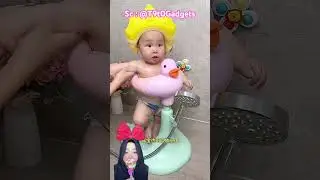 ALAT MANDI BEBEK BAYI BERDIRI CUTE ⁉️😍 @T9t0Gadgets #shorts #funny #dubbing