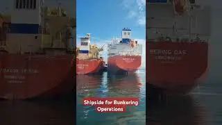 Bunkering at Sea, Safety First #bunker #bunkering