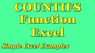 COUNTIFS Function Excel (Simple Example)