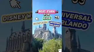 BEST Theme Park for KIDS?! 😮🎢 (Disney World vs. Universal Orlando)