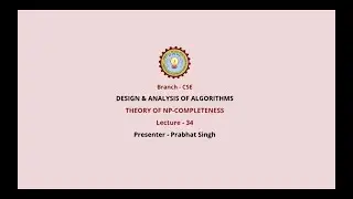 Design and Analysis of Algorithm | Theory of NP-Completeness | AKTU Digital Education
