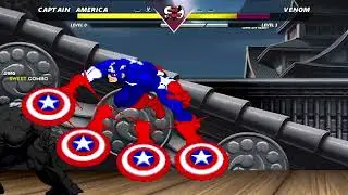 CAPTAIN AMERICA VS VENOM | INSANELY EPIC M.U.G.E.N BATTLE
