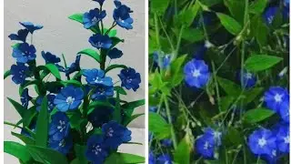 como fazer a flor Azulzinha sem frisador