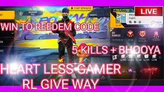 HEART LESS GAMER RL GIVE FOR RDX  BHOOYA TO WIN REEDEM CODE