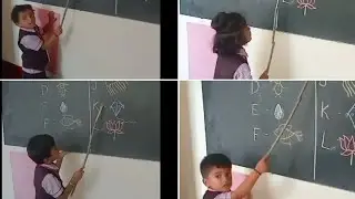 |PRE-KG CHILDREN|READING ALPHABETS| ON THE BOARD|ENHANCES VISUAL LEARNING|ENGAGEMENT|PRONUNCIATION||