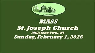 St. Joseph Church - Millstone Twp   -MASS- Sunday, February 1, 2026