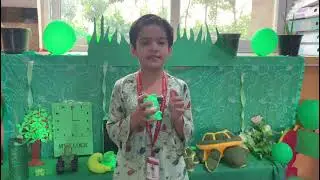 green colour day celebration in max merry school