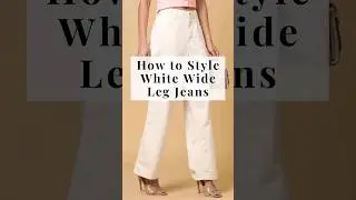 How to style white jeans in 4 different ways | White Wide Leg Jeans outfits 🤍👖#fashion #shorts #new