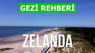 Zelanda, Hollanda | Middelburg Şehri, Terneuzen, Vlissingen | Dron 4k videosu | Zeeland eyaleti