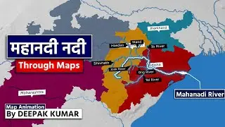 Mahanadi River System Through Map | Tributaries of Mahanad for Competitive Exams