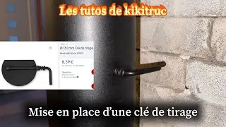 Mise en place d&rsquo;une cl&eacute; de tirage dans un tuyau de po&ecirc;le 