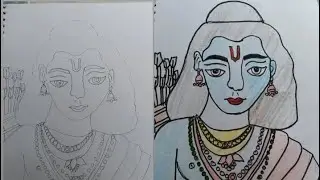 Ram ji picture drawing art Jai shree ram 🙏🙏👌👍#youtube #longvideo #viralvideo #artdrawing#artist