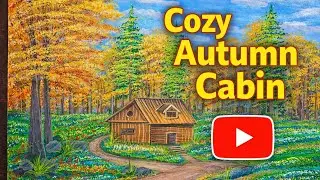 Autumn 🍁 love: Landscape painting 🎨|for beginners ✨|Gouache painting 