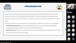 SEGUNDO DÍA - CONCURSO CIENTÍFICO DE PROYECTOS DE INVESTIGACIÓN Y CASOS CLÍNICOS