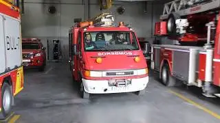 Bomberos Granada - Command car UMC-3 and technical rescue truck VAT-1 responding