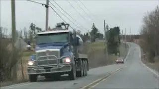 Fracking Trucks and Wrecked Roads During Corona Virus  -  Montrose, Pa. -  3-24-20