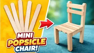 This Mini Chair Is Made ONLY from Popsicle Sticks 🤯