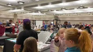 GAS Card Show | Council Bluff, IA | Day 2 | Buying Pokemon Center Obsidian Flames Elite Trainer Box