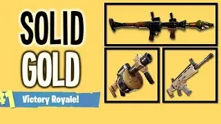 FINDING GOLD ON CONSOLE SOLID GOLD GAME MODE | Fortnite console gameplay