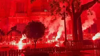 Correfoc y Castillo de fuegos artificiales en Valencia, gran feria de julio 2024