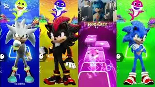 Sonic & Knuckles Play Baby Shark Trap Mix | Tiles Hop EDM Rush Gameplay