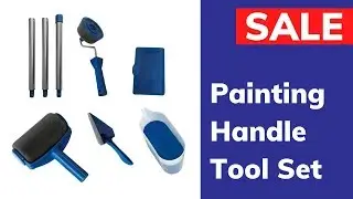 Paint Roller Brush Painting Handle Tool Set