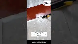 3 in 1 V-Shaped Corner Floor Cleaning Bathroom Brush with Wiper #reels #shorts  #amazonproducts