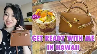 HAWAII VLOG☀️GET READY WITH ME: Hermes Eyeshadow Turorial Ombres Fumees 🩶 Everyday Silver Monolids