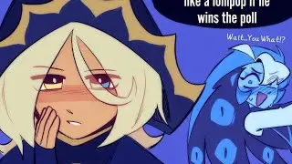 Use Shadow milk Neck like lolipop 😔?,Cookie run kingdom🍪 Shadow milk X Pure Vanilla ❤️Comic dub