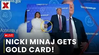 Trump Nicki Minaj Live: Hollywood Rapper Nicki Minaj receives Trump gold card surprise| NewsX World