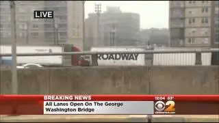 George Washington Bridge Reopens After Truck Wreck
