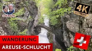 Hike through the Areuse Gorge in Switzerland | from Champ-de-Moulin to Noiraigue [4K]
