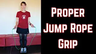 Proper jump rope grip