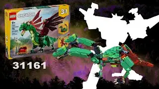 Tutorial: LEGO Transformer Two-headed Dragon /  Hung-grr,   LEGO  31161 alternate built