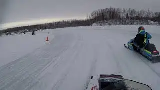 Polaris and others vintage ice oval race 0-400 finals 1-9-22