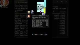 HOW TO USE WINGET IN POWERSHELL