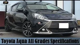 Toyota Aqua All Grades Specs, Features and Review.