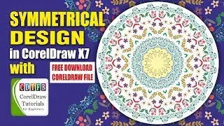 symmetrical designs in coreldraw X7 | cdtfb | corel draw in hindi/urdu